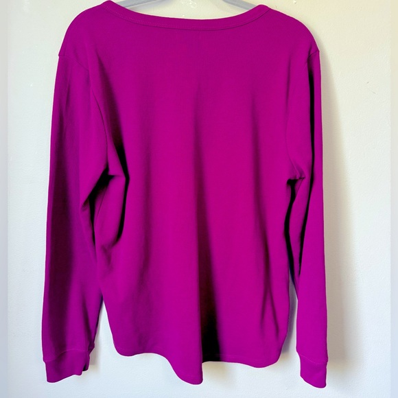 US Polo Assn. Ribbed Long Sleeve Top - Picture 2 of 3